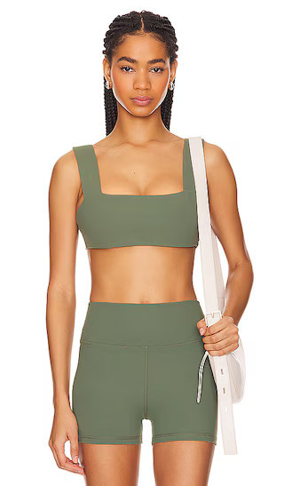 WeWoreWhat Bandeau Sports Bra in Army. - size M | Revolve Clothing (Global)
