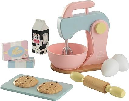 KidKraft Children's Baking Set - Pastel Role Play Toys for The Kitchen, Gift for Ages 3+ | Amazon (US)