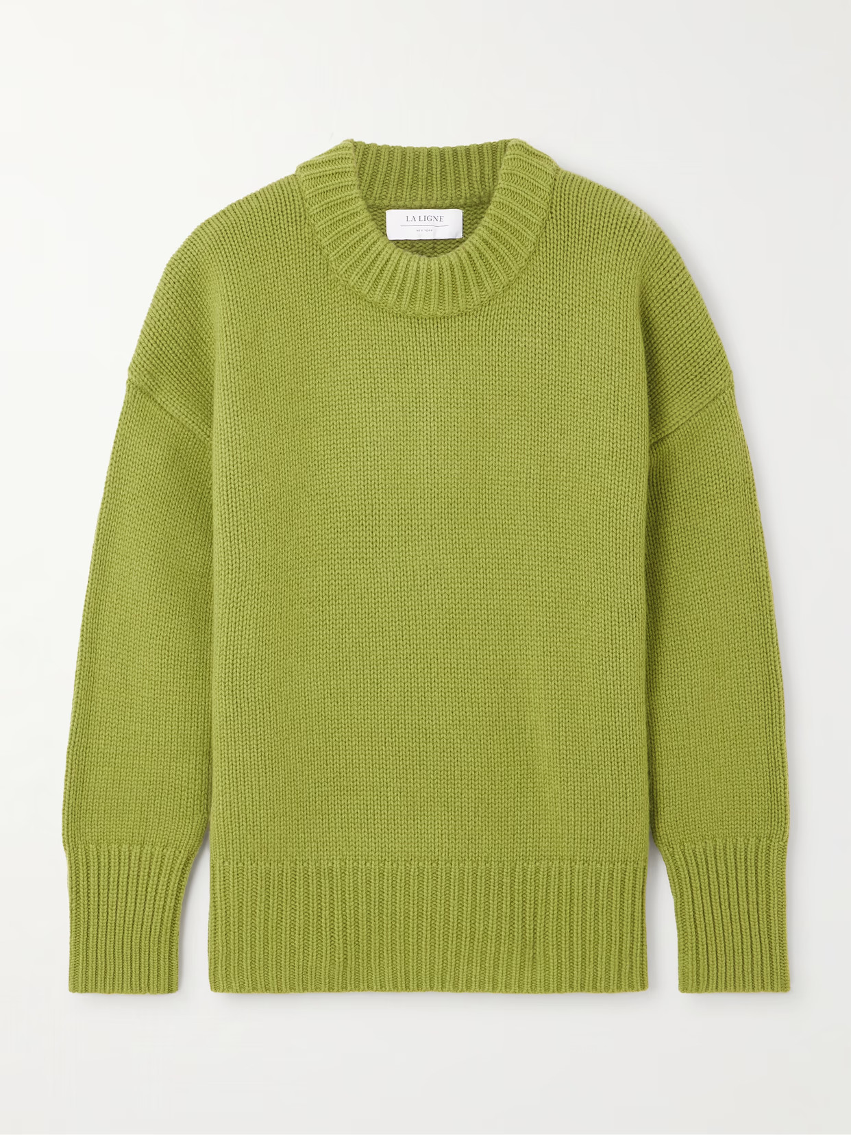 La Ligne - Marin Wool And Cashmere-blend Sweater - Green | NET-A-PORTER (US)