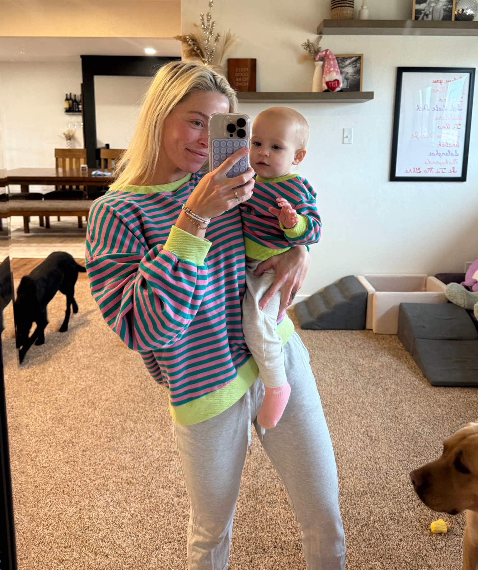 Mom and mini sweatshirts 💕

#LTKBaby