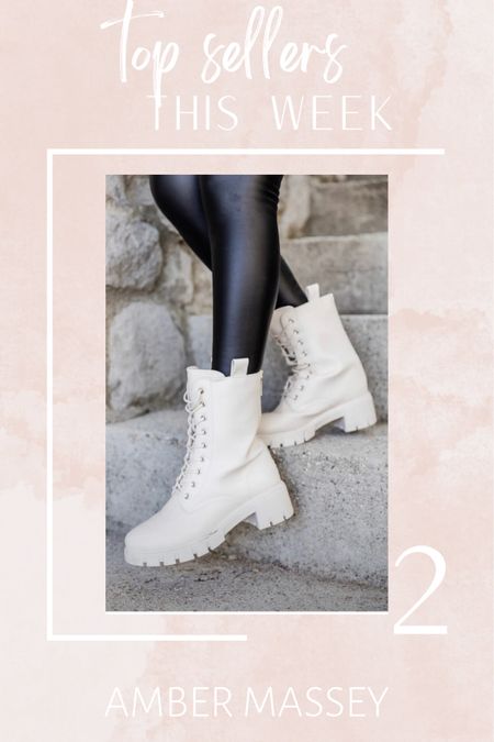 Top seller #2 from this week are these Taupe combat boots from Pink Lily. They also come in black. Would be great paired with leggings or denim. Use code AMBER20 for 20% off.

#LTKstyletip #LTKSeasonal #LTKshoecrush