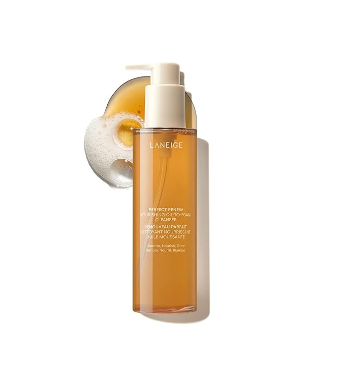 LANEIGE Perfect Renew Nourishing Oil-to-Foam Cleanser: 2-in-1 Anti-Aging Face Wash for a Radiant ... | Amazon (US)