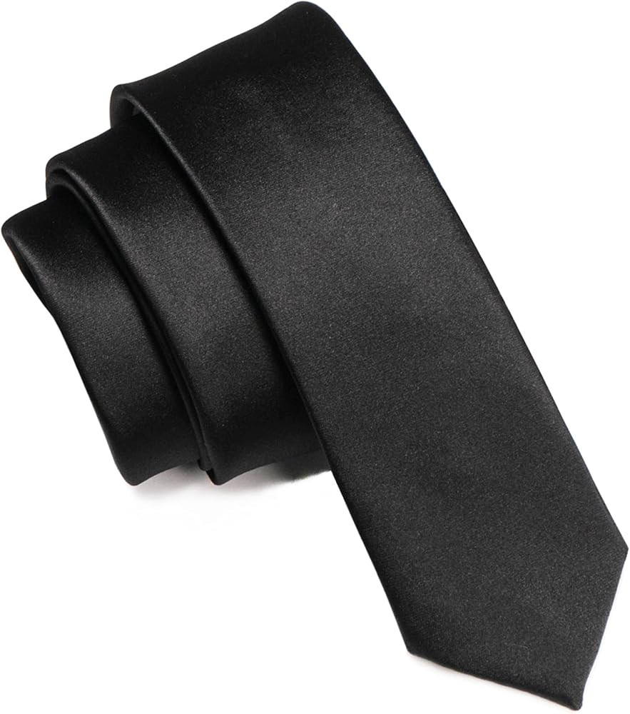 RBOCOTT Solid Color 5CM Skinny Tie for Men Party and Business | Amazon (US)