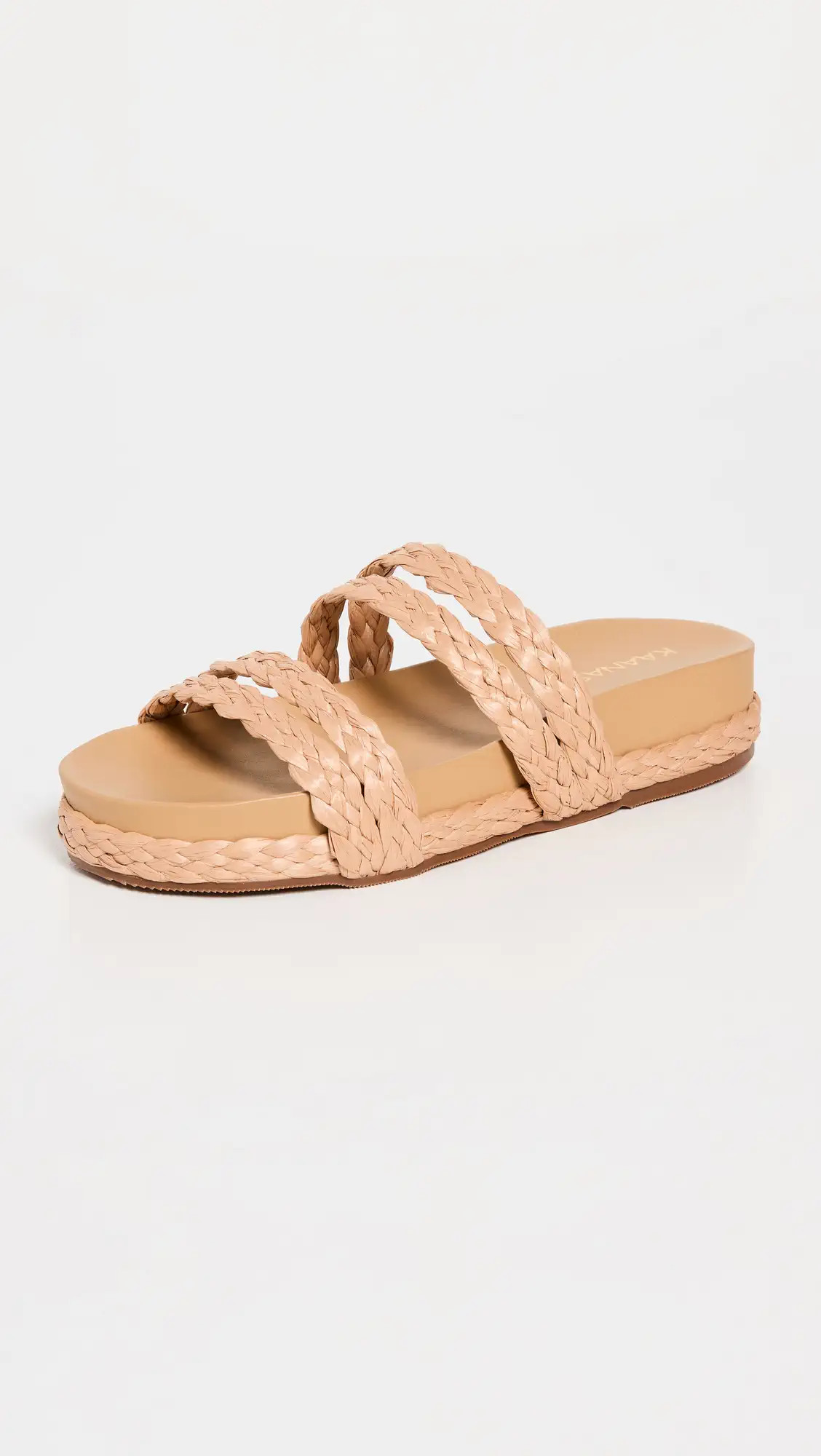 KAANAS Catalinas Raffia Pool Slides | Shopbop | Shopbop