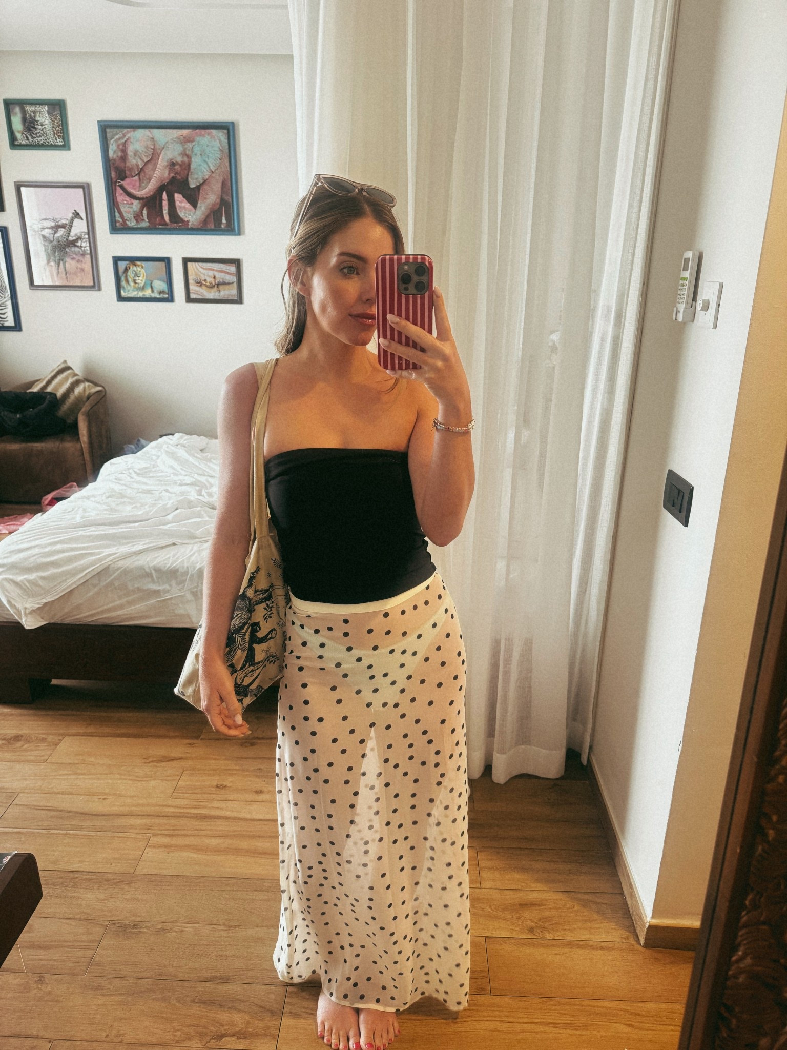 Pool day ootd with a sheer polka dot skirt 🖤

#LTKtravel #LTKpetite #LTKcanada