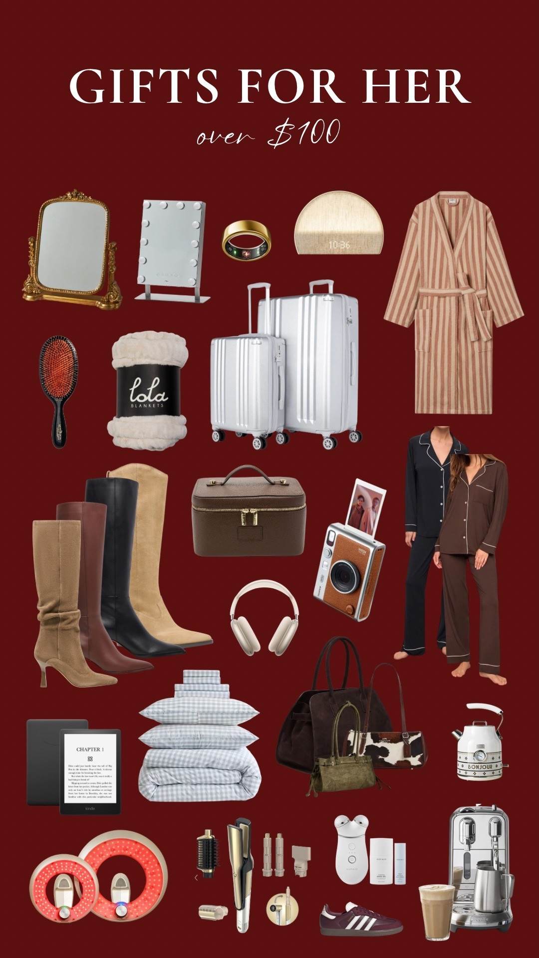 GIFT GUIDE 2025 // gifts for her over $100! these make for great gifts for yourself, a bestie, mom, sister, best friend etc! 

#LTKCyberWeek #LTKHoliday #LTKGiftGuide