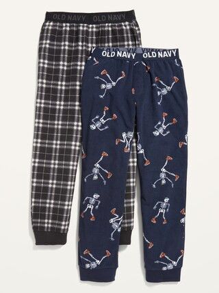 Printed Micro Fleece Jogger Pajama Pants 2-Pack for Boys | Old Navy (US)