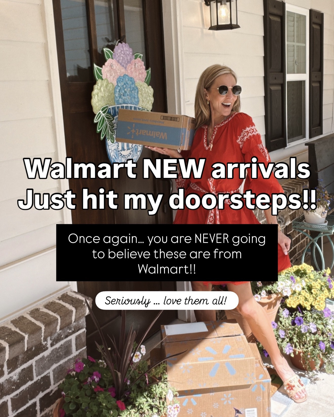 Comment WALMART and I’ll send you all of these summer looks I am absolutely loving right now…

These Walmart new arrivals are giving coastal summer, Americana, and boutique style vibes without the boutique prices. From the blue printed dresses to the breezy striped sets, the patriotic sweaters, and the bold pops of red… every single outfit feels like something you’d pack for a beach vacation or throw on for a summer dinner by the water.

Wearing an XS in everything. I am 5’5 for reference.

walmart fashion finds, walmart summer outfits, affordable summer fashion, coastal style outfits, americana style, patriotic outfits, beach vacation outfits, summer dresses, preppy summer style, resort wear outfits, casual summer outfits, fashion over 40, 49 year old mom style, walmart new arrivals, boutique style for less, vacation style outfits, red white and blue outfits, summer outfit ideas, easy everyday outfits, affordable mom fashion