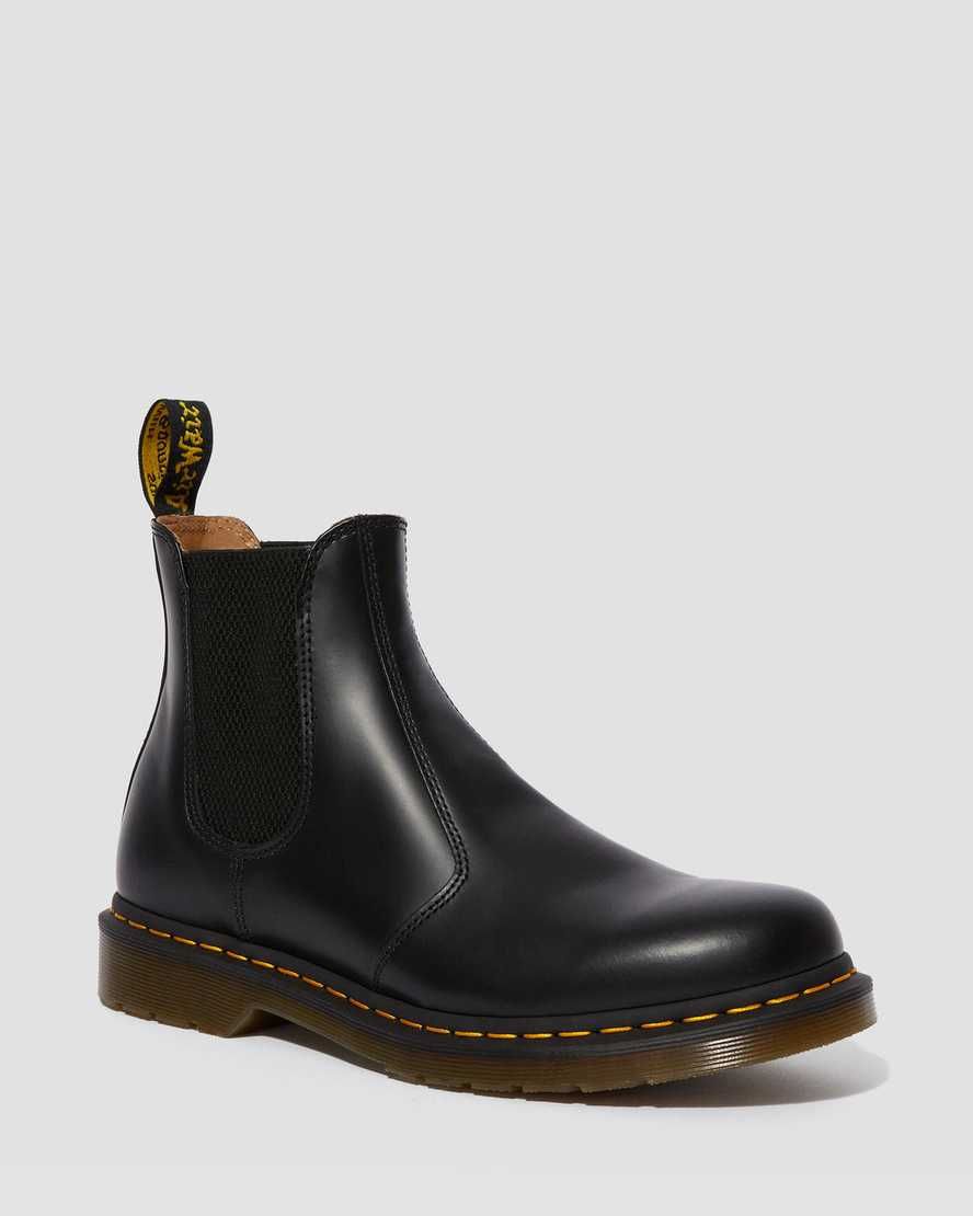 DR MARTENS 2976 Yellow Stitch Smooth Leather Chelsea Boots | Dr Martens (UK)