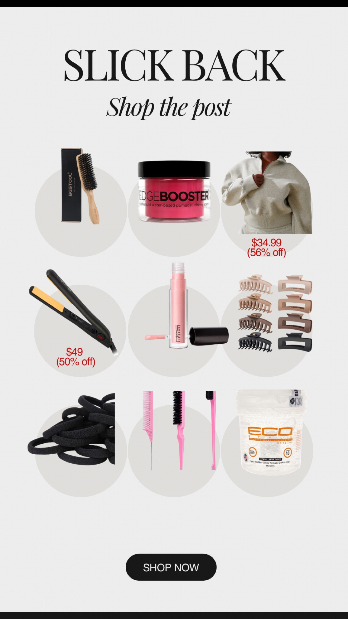 Hair essential. Sleek hair. Claw clip. Slick back. Low maintenance hair styles. Black hair care. Clean girl aesthetic. Amazon hair products. Abercrombie top. Flat irons. 

#LTKBeauty #LTKStyleTip