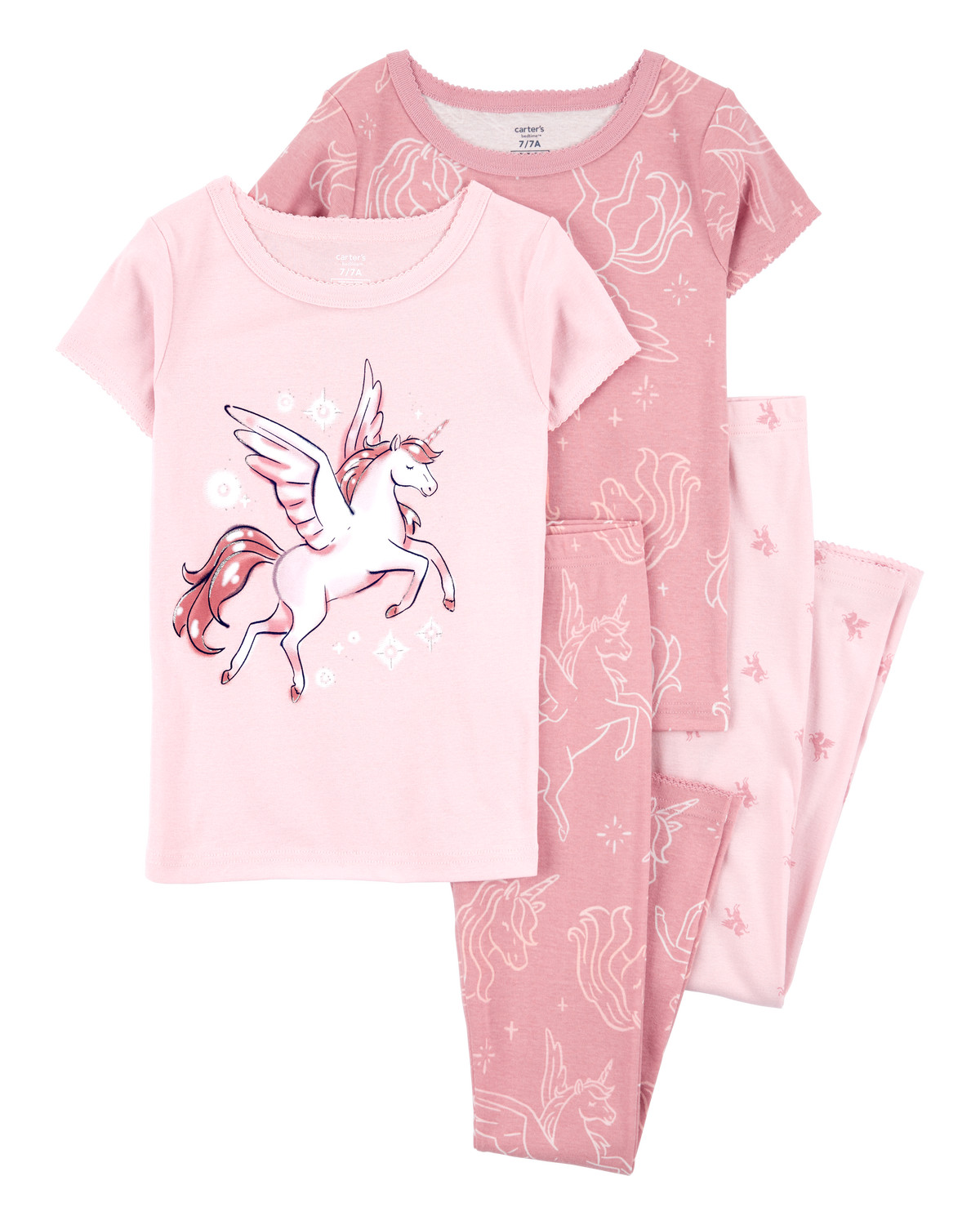 Kid 4-Piece Unicorn Cotton Pajamas | Carter's Inc