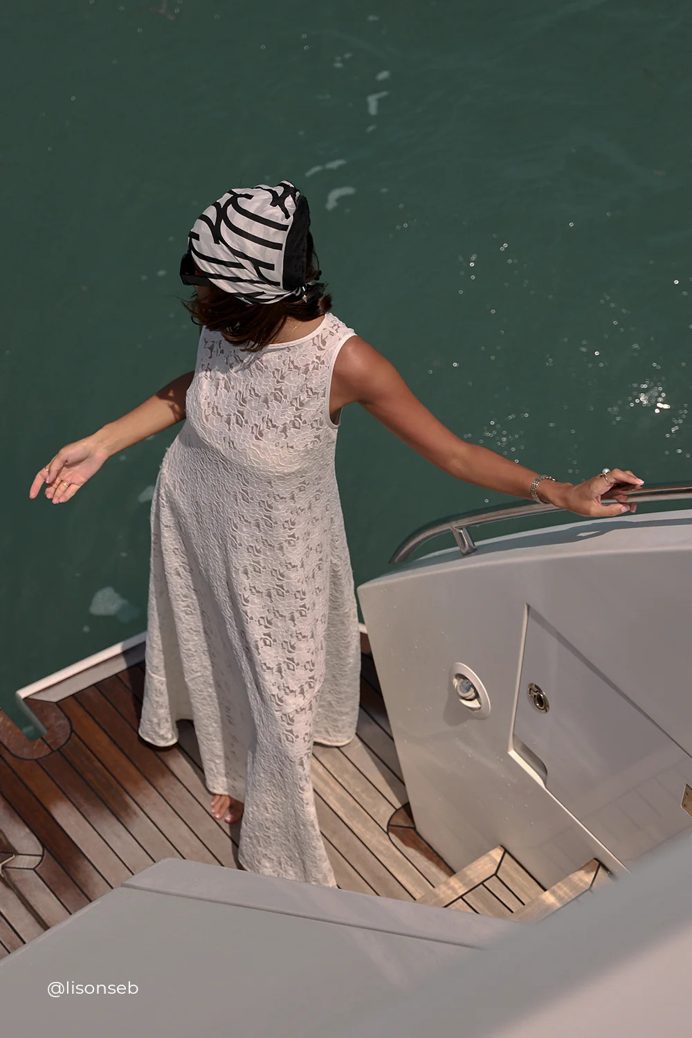 LOULA WHITE LACE MIDI DRESS | DISSH