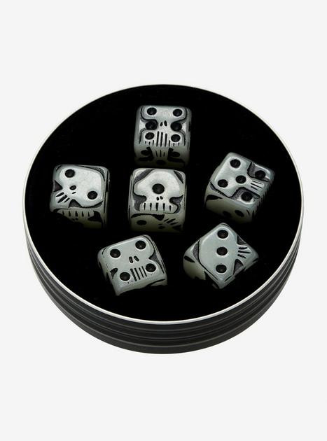 The Nightmare Before Christmas Oogie Boogie Glow-In-The-Dark Dice Set | Hot Topic