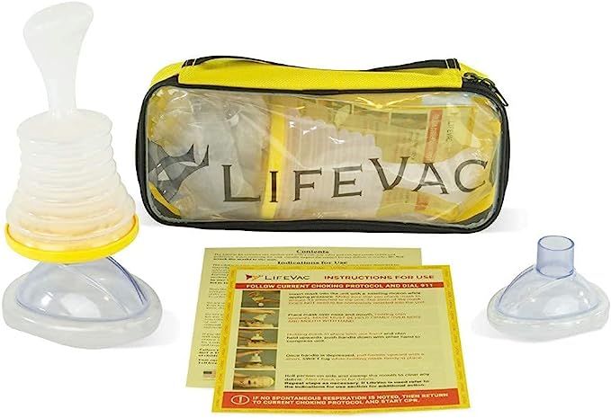 LifeVac Yellow Travel Kit - Choking Rescue Device, Portable Suction Rescue Device First Aid Kit f... | Amazon (US)