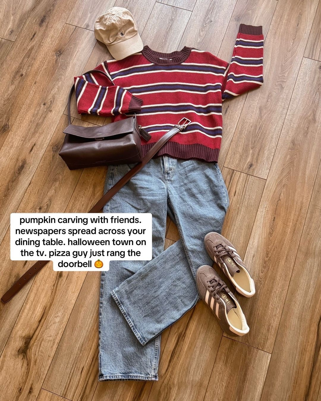 casual fall outfit. Fall sweater. Straight fall sweater. Adidas gazelle sneakers.

#LTKSeasonal #LTKSaleAlert #LTKootd