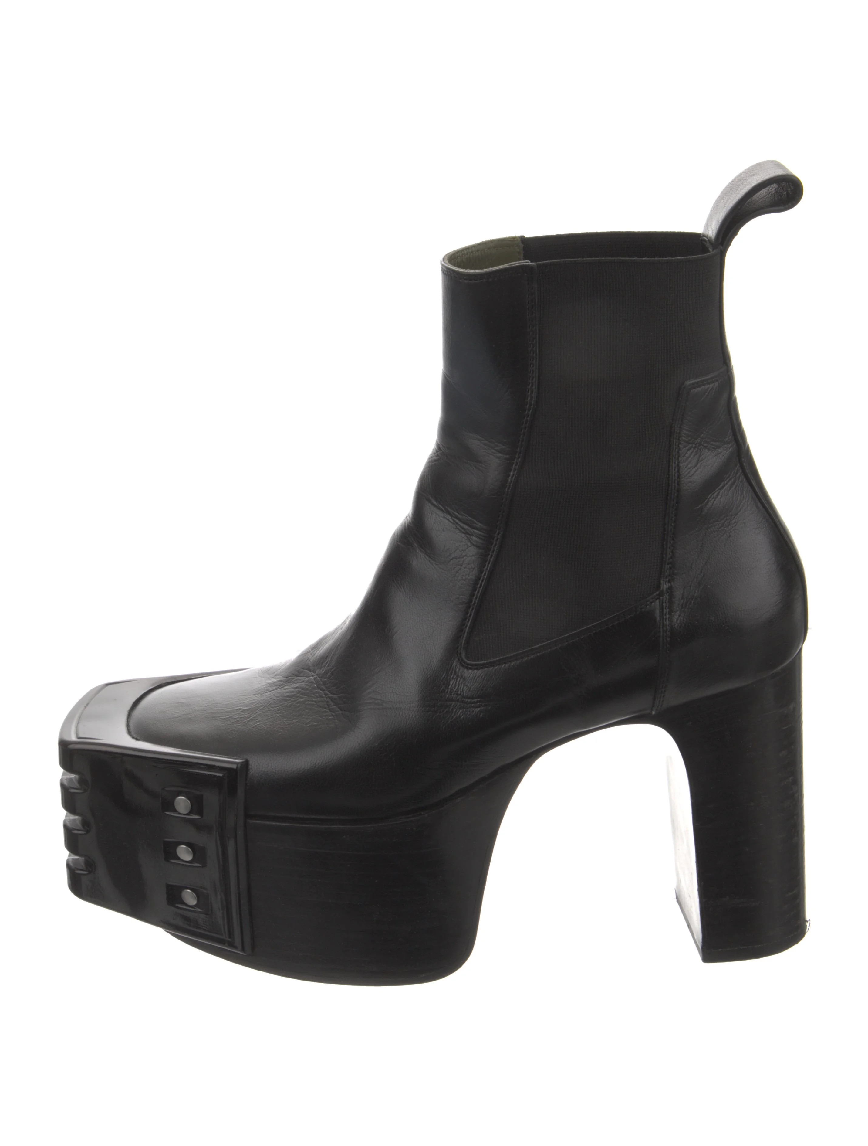 Leather Studded Accents Boots | The RealReal