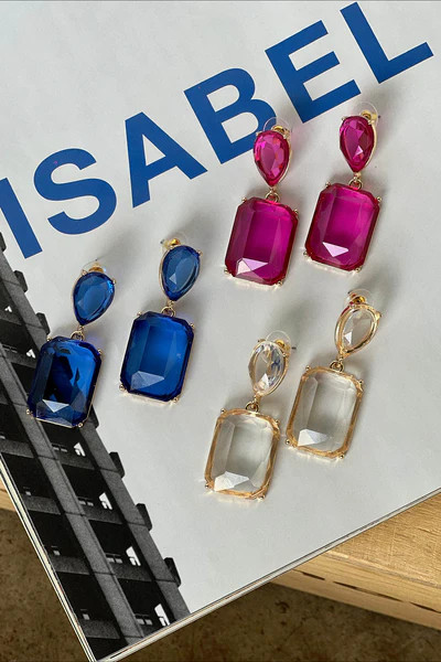 Crystal Raindrop Earrings | Vestique