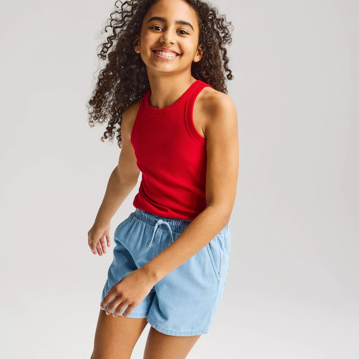 Girls' Ribbed Tank Top - Cat & Jack\u2122 Red S | Target