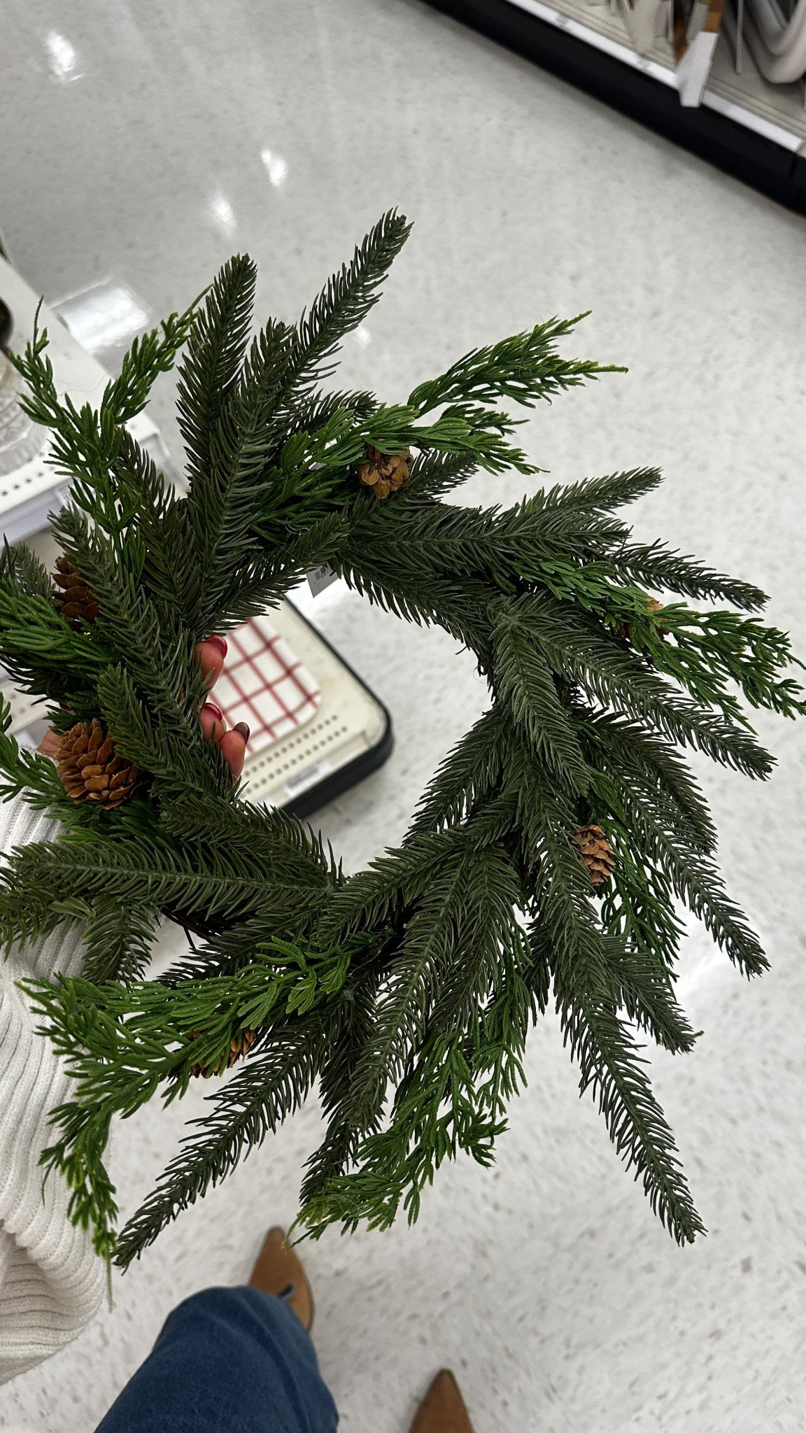 these mini wreaths would be perfect hanging from the cabinet doors with a ribbon!

#LTKFindsUnder50 #LTKHome #LTKHoliday