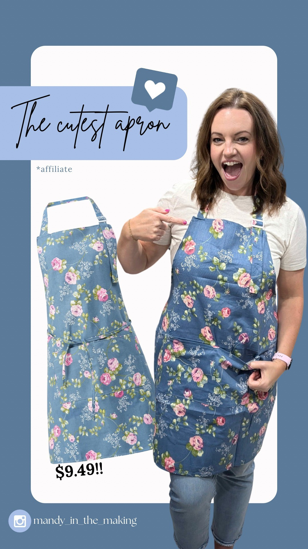 I love this blue apron because not only does it match my new kitchen but it's affordable and so springy! 

#LTKOver40 #LTKHome