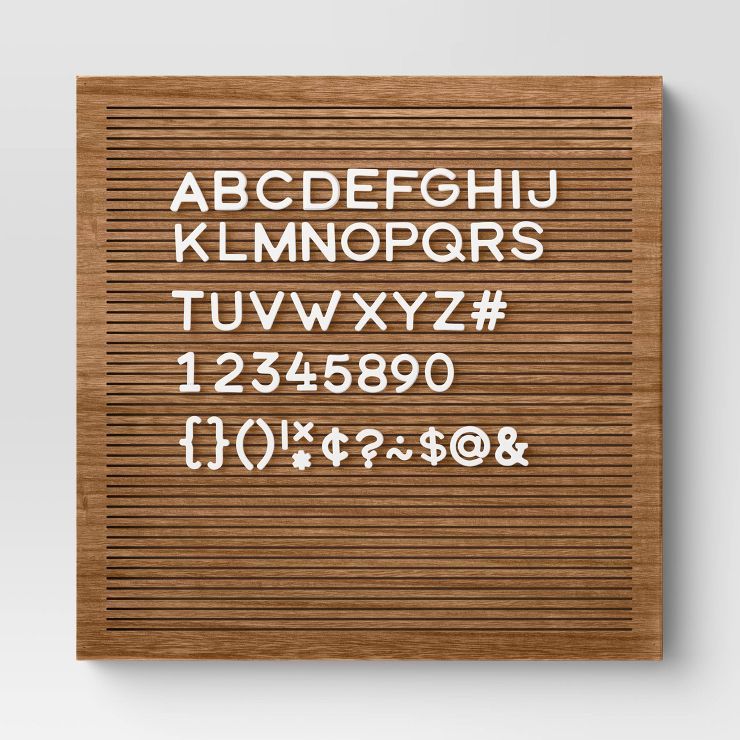 14"x 14" Wood Letter Board Brown - Threshold™ | Target