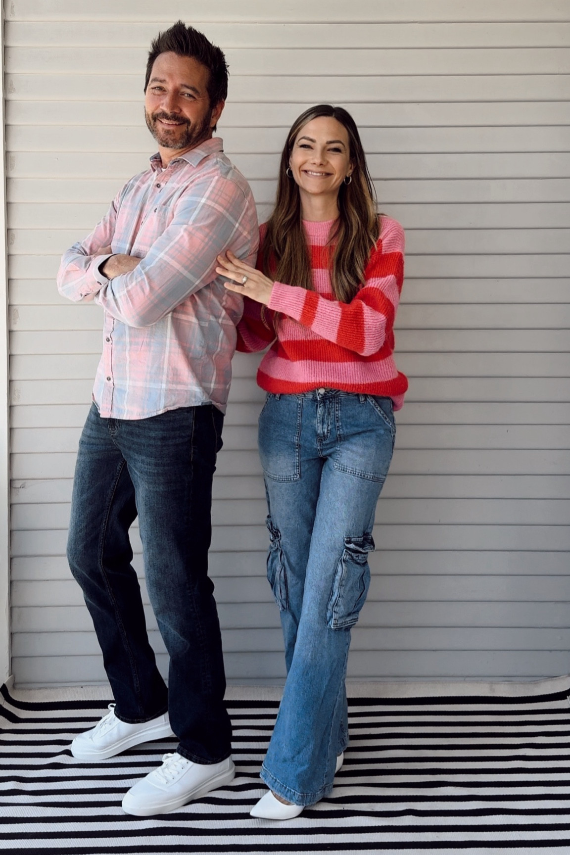 Spring means pink!! Loving these fits! Bright and cheery! Comfortable and good quality! 