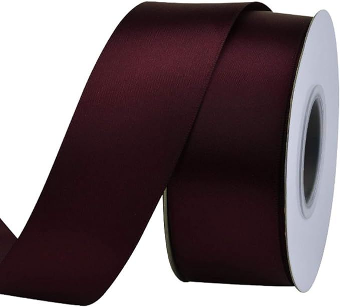 Ribest 1-1/2 inch 25 Yards Solid Double Face Satin Ribbon Per Roll for DIY Hair Accessories Scrap... | Amazon (US)
