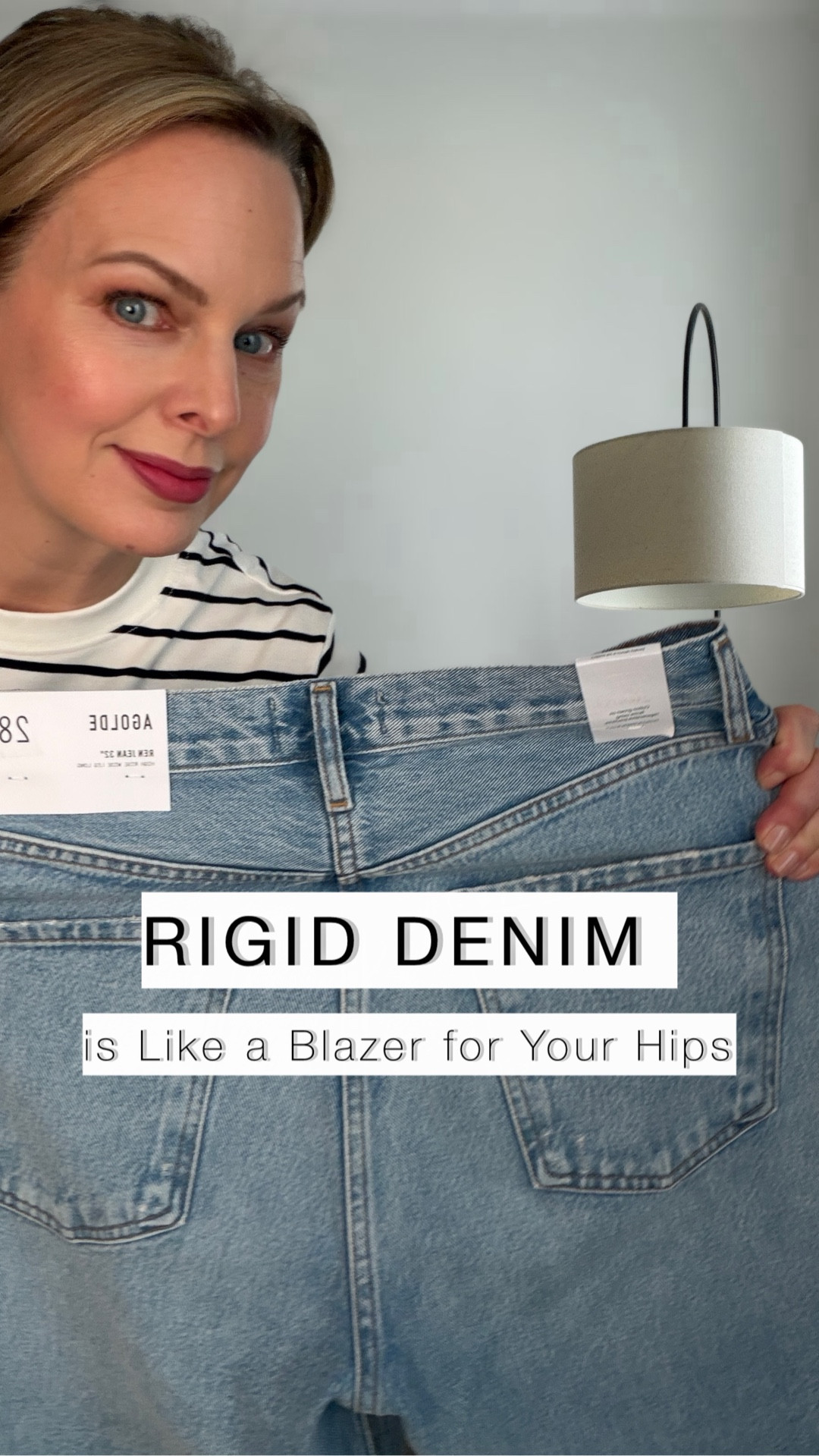 Stop blaming your body. Blame the fabric.

Rigid denim is the secret to a smoother silhouette because it holds the line, skims your curves, doesn’t cling. 
Stretch jeans can feel amazing in the fitting room… and then you realize they’re clinging to your thighs, sagging at the knee, and sliding down by noon. 

What to look for if you want polished + comfortable:
✔️ mid/high rise that doesn’t fold into the belly
✔️ roomier thigh (so you’re not “vacuum-sealed”)
✔️ straight or wide leg for a clean drape
✔️ rigid or “comfort rigid”, “low stretch” or 1-2% Elastane

Here are my best-selling low-stretch denim picks. 

#LTKOver40 #LTKPetite