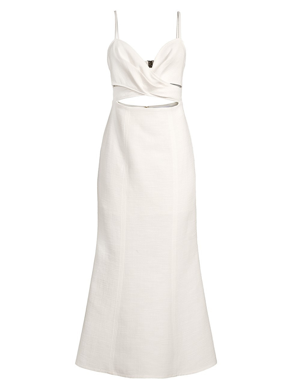 Women's Frankie Sweetheart Cut Out Midi-Dress - Cream - Size 2 | Saks Fifth Avenue