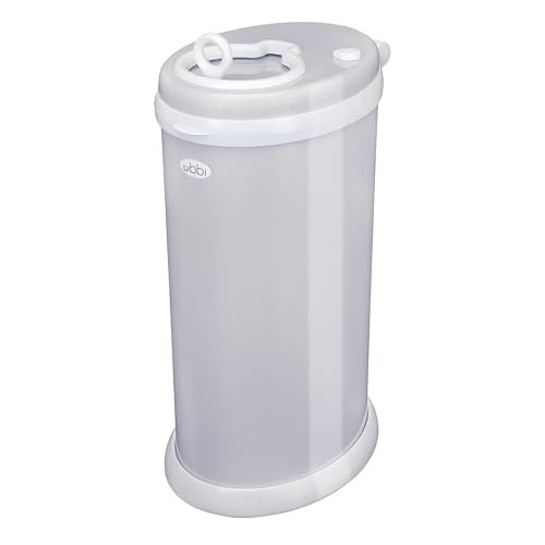 Ubbi Steel Diaper Pail, Odor Locking, No Special Bag Required, Award-Winning, Registry Must-Have, Gray | Amazon (US)