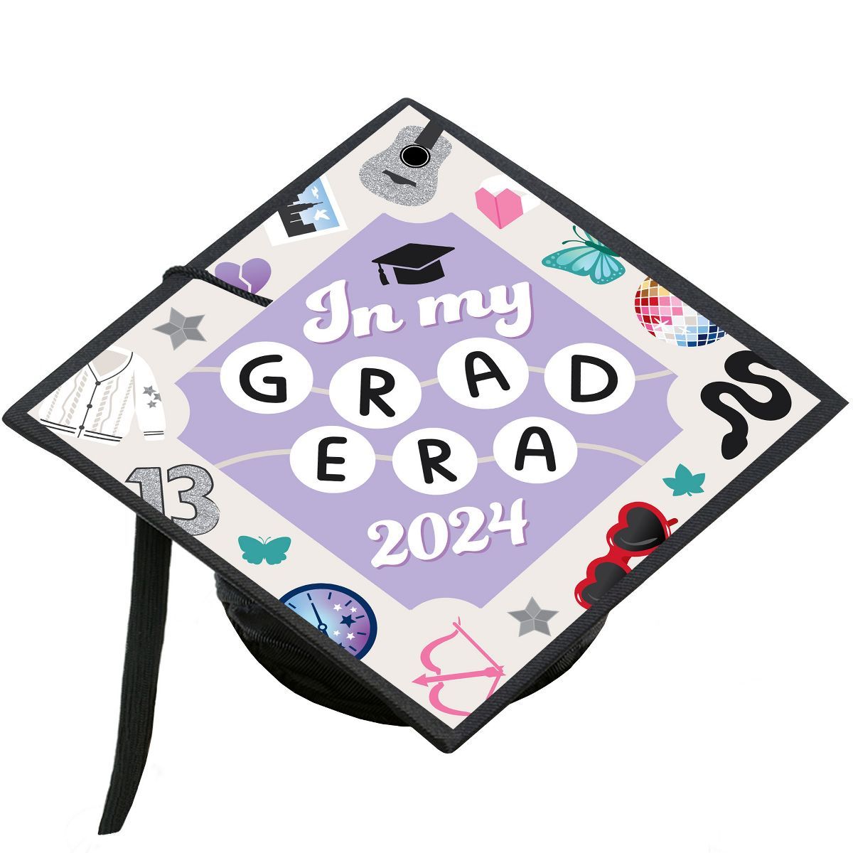 Big Dot of Happiness In My Grad Era - Graduation Cap Decorations Kit - Grad Cap Cover | Target