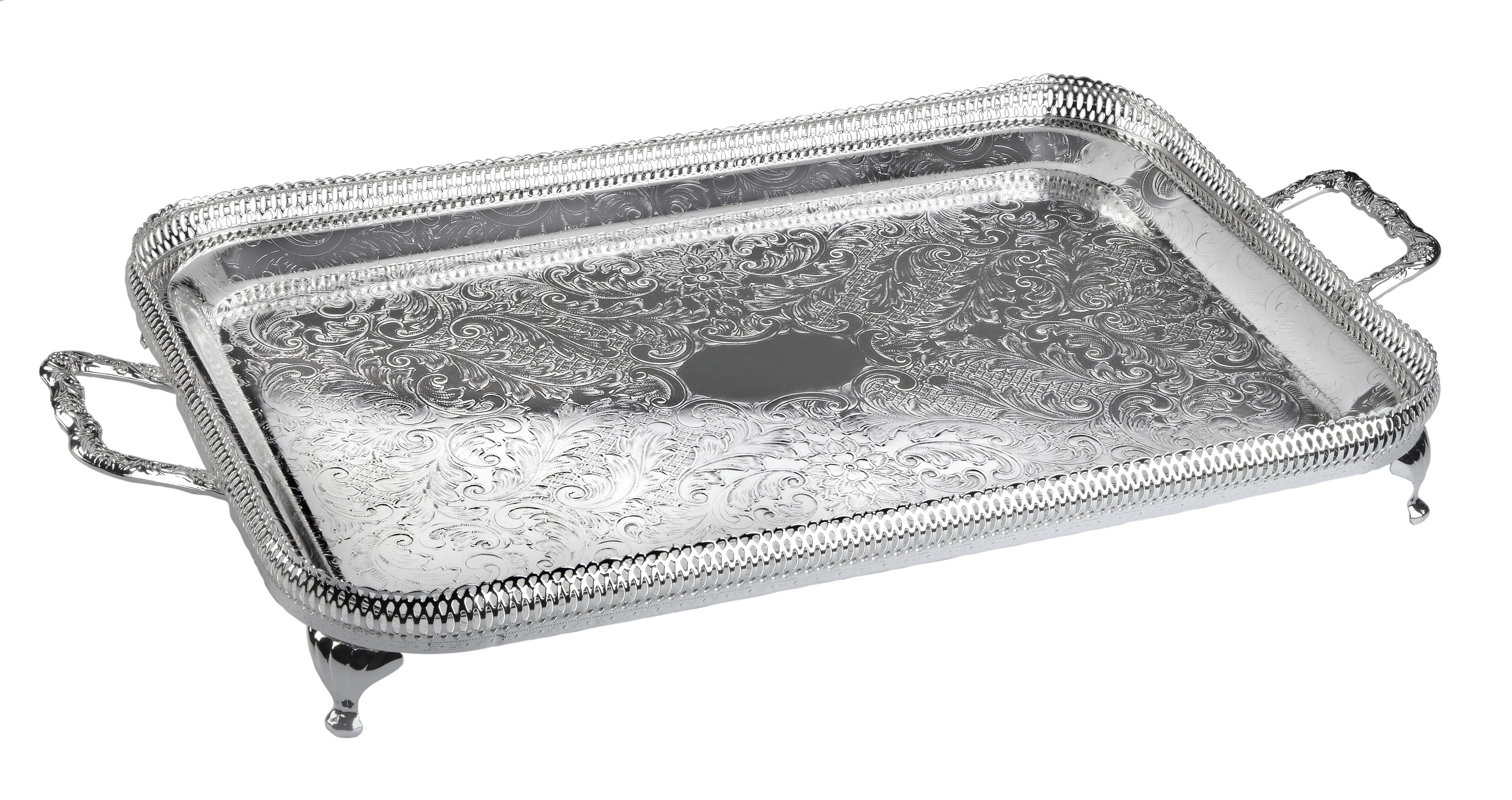 Queen Anne Silver Plated Tray | Wayfair North America