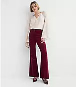Tall Slim Flare Pants in Stretch Velvet | LOFT