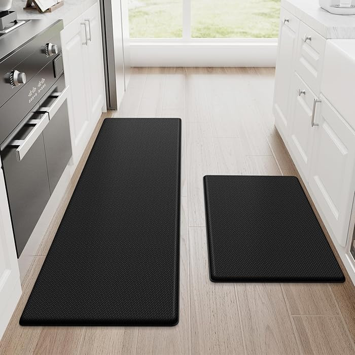 StepRite Kitchen Mats, 2PCS Kitchen Rugs, Cushioned Anti Fatigue Kitchen Mats for Floor, Non-Slip... | Amazon (US)