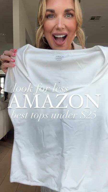 I can never, ever have too many white + black tops for spring!!! And y’all~ stop the madness 🤩 this neckline is just darlin’ 👏🏼👏🏼 this may be my favorite new release from @pumiey.us!! These tops are just so GOOD + under $25!! 
Wearing size medium!! 

#amazonfashion #amazonmusthaves #amazonstyle #springoutfit 


#LTKfindsunder50 #LTKover40 #LTKstyletip