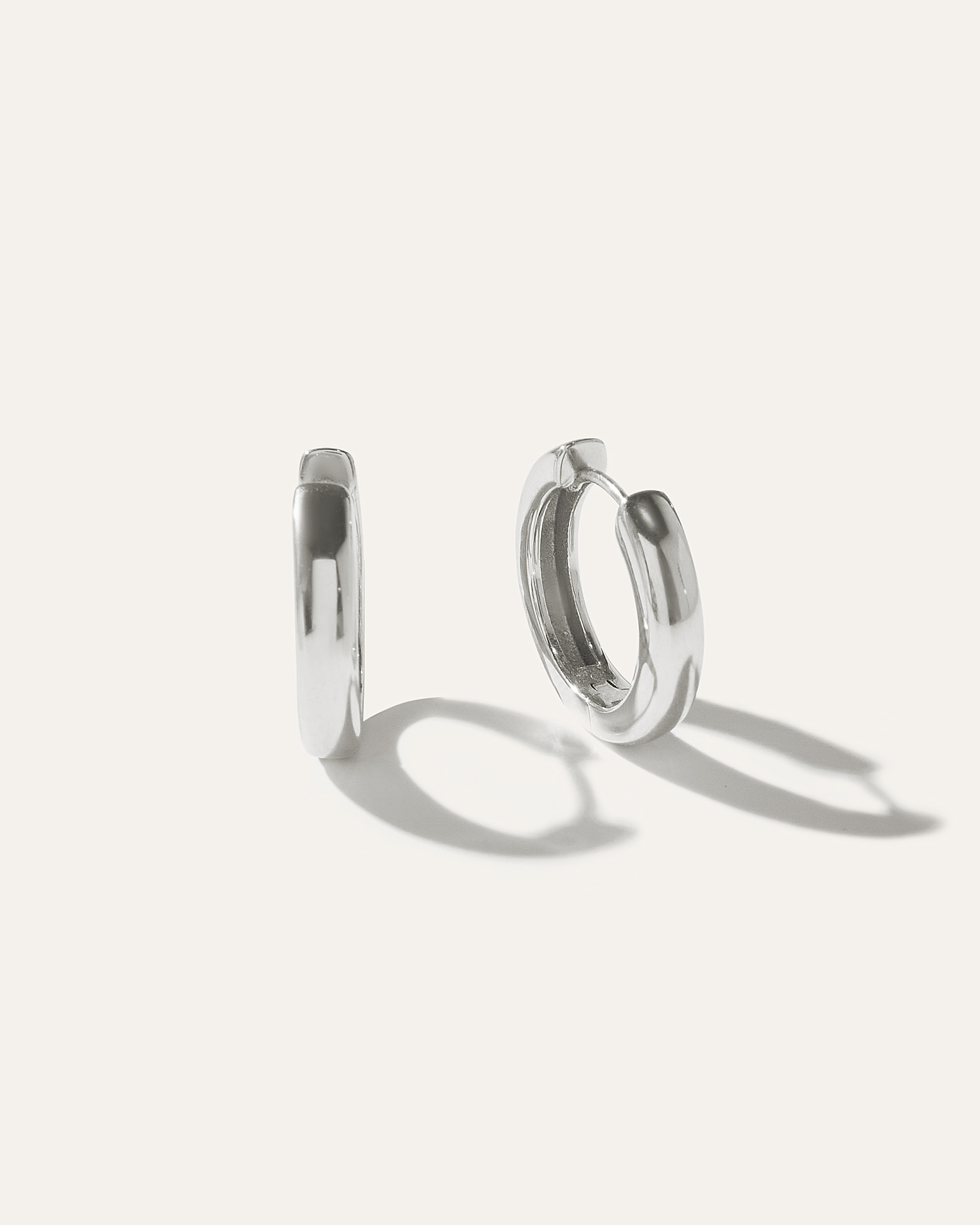 Quince | Women's Silver Slim Huggie Hoop Earrings in Sterling Silver | Quince