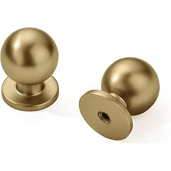 khtumeware 4 Pack Champagne Bronze Cabinet Knobs 1 Inch Single Hole Cabinet Handles Dresser Knobs... | Amazon (US)
