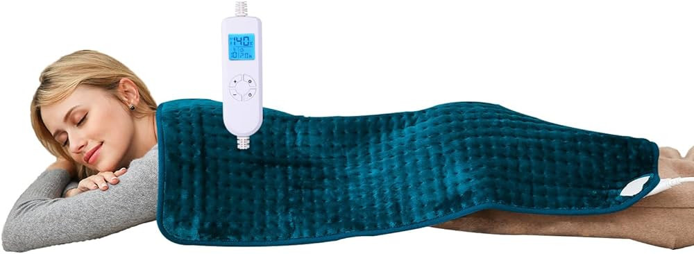 New 2023 Ambershine 17''x33'' XXXL King Size Heating Pad with Fast-Heating Technology&10 Temperat... | Amazon (US)