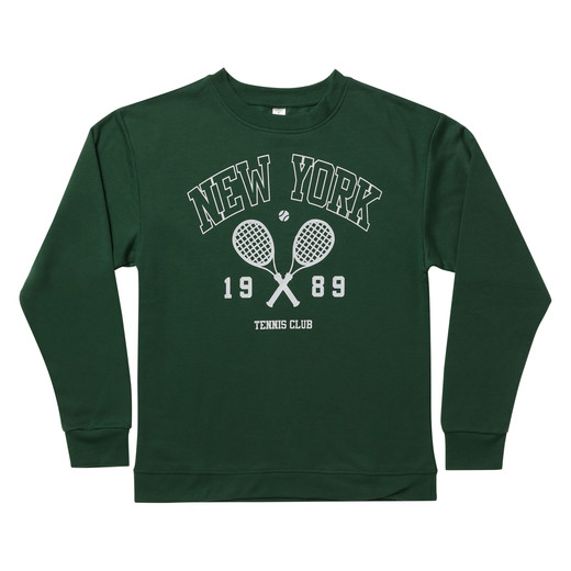 preppy new york tennis club sweatshirt | Five Below