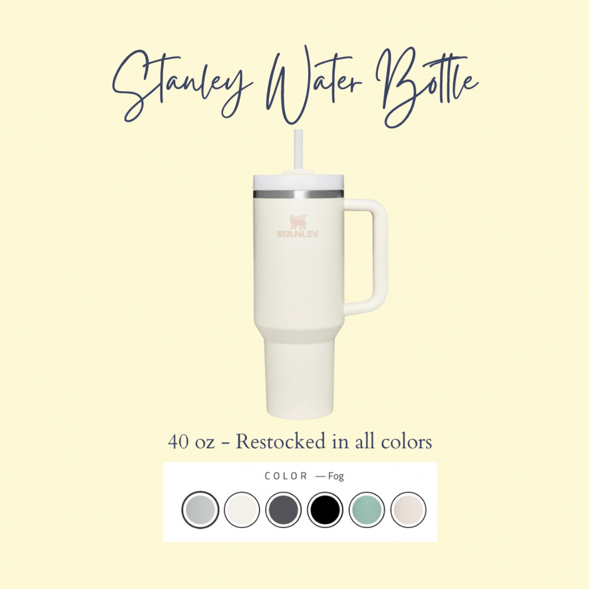 Stanley Water Bottle 40oz is RESTOCKED IN ALL COLORS!!!!!!!! Just did a leak test on my TikTok and it passed all the tests! 

#LTKHoliday #LTKfit #LTKunder50