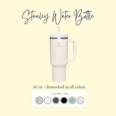 Stanley Water Bottle 40oz is RESTOCKED IN ALL COLORS!!!!!!!! Just did a leak test on my TikTok and it passed all the tests! 

#LTKHoliday #LTKfit #LTKunder50
