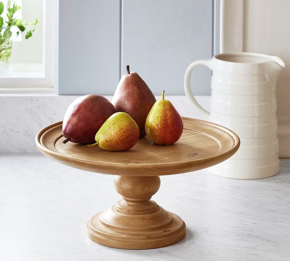Turned Wood Cake Stand | Pottery Barn (US)