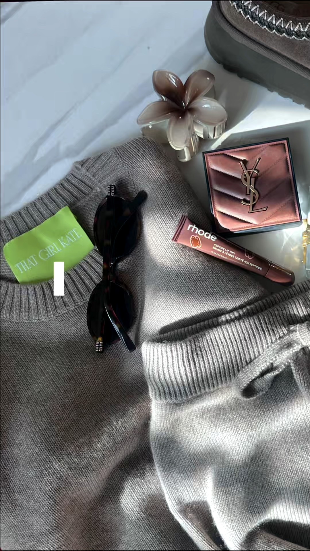 Rich cozy energy only 🤍☁️
This sweater set feels like luxury you never want to take off 🧸🤎
Soft, cozy, elevated comfort at its best! 
#grwm #morningroutine #ootd #diml 

#LTKgrwm #LTKootd #LTKdayinmylife