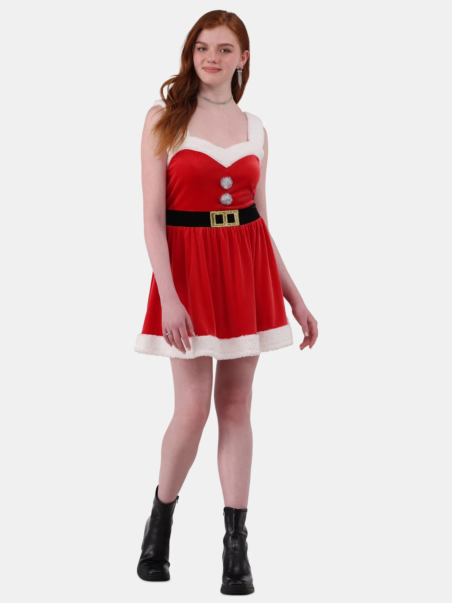 No Boundaries Women's Santa Dress | Walmart (US)