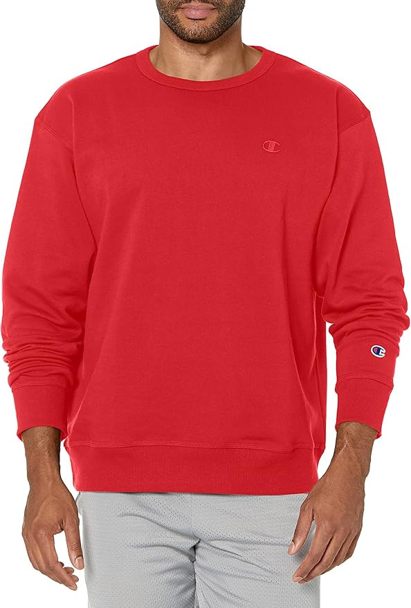 Champion Men's Crewneck, Powerblend Fleece Sweatshirt, Crewneck Sweatshirts (Reg. Or Big & Tall) | Amazon (US)