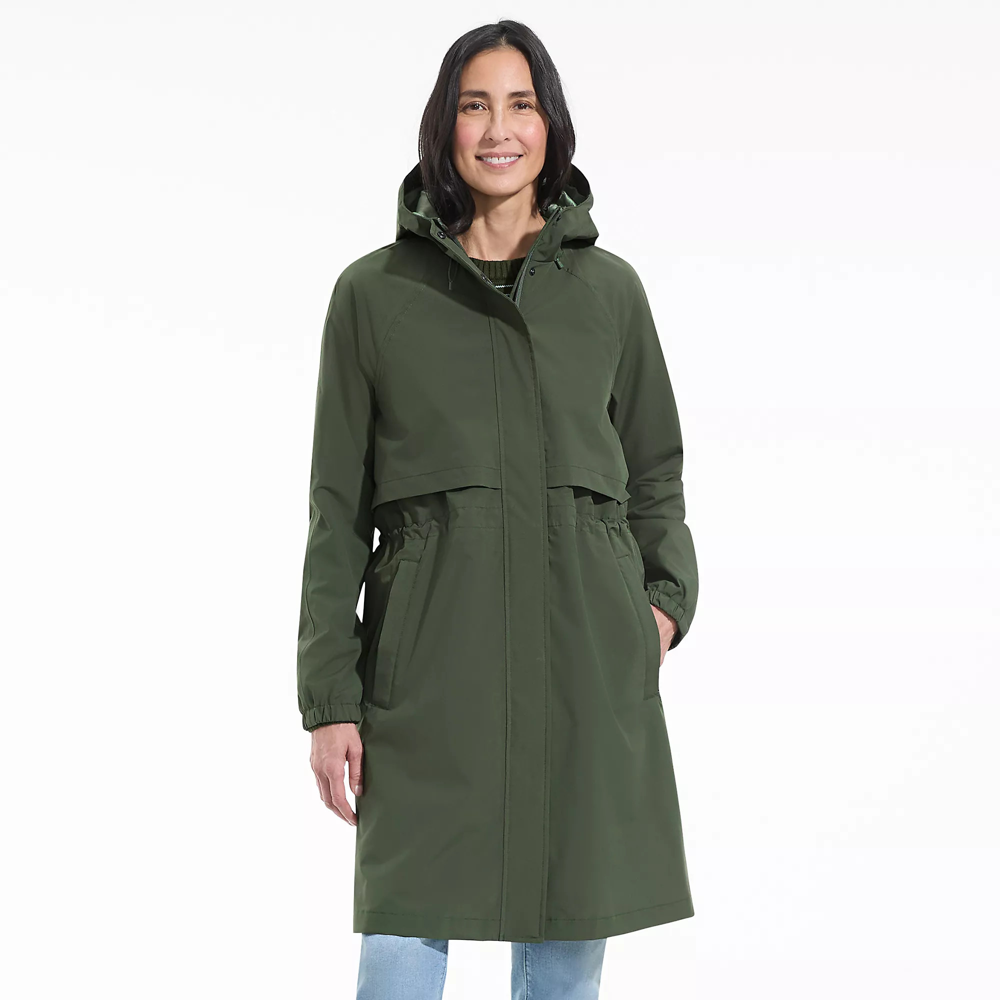 Women's Squall Packable Long Raincoat | Lands' End (US)