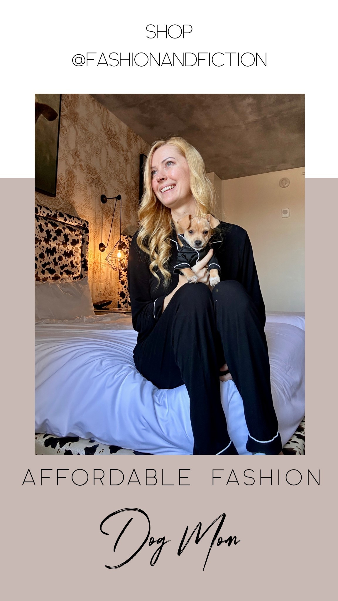 Matching PJs for Mom & Dog on Amazon  