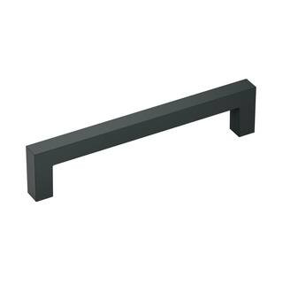 Amerock Monument 5-1/16 in. (128mm) Modern Matte Black Bar Cabinet Pull BP36571FB - The Home Depo... | The Home Depot