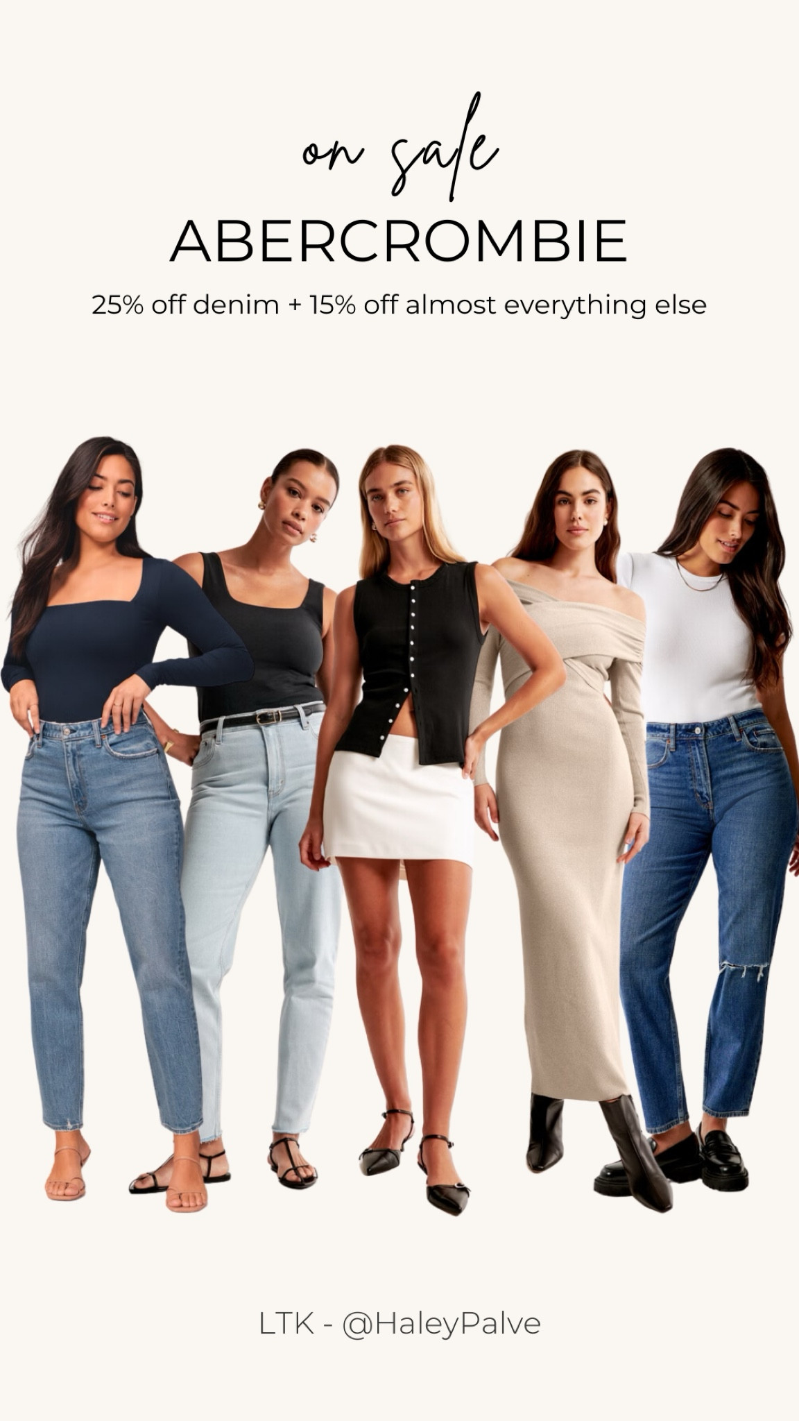 Abercrombie Bi-Annual Denim Sale! 25% off denim + 15% off almost everything else! 

#LTKFindsUnder50 #LTKSaleAlert #LTKStyleTip