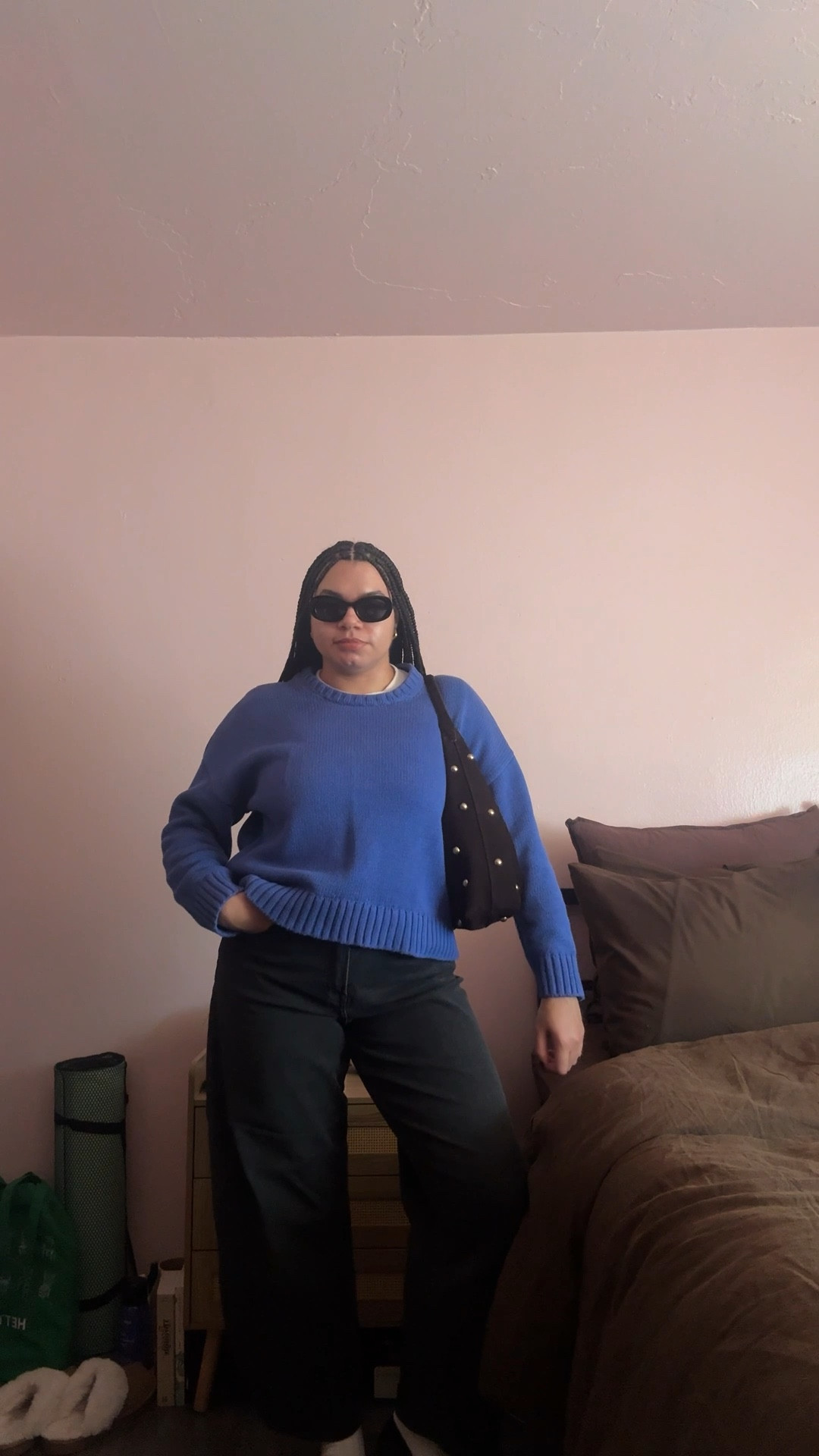 wearing —
sweater: old but linked similar
tee: large
jeans: 32w/29 inseam

barrel jeans, fall outfit inspo, fall ootd, studded suede bag, everlane barrel jeans, work ootd, what I wore to work

#LTKWorkwear #LTKMidsize #LTKStyleTip